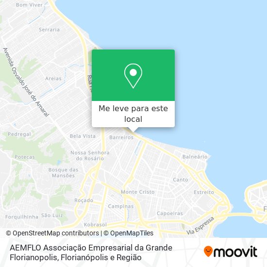 AEMFLO Associação Empresarial da Grande Florianopolis mapa