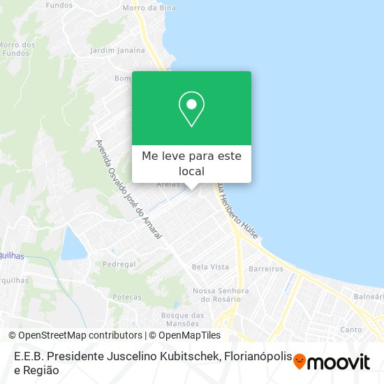 E.E.B. Presidente Juscelino Kubitschek mapa