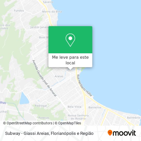 Subway - Giassi Areias mapa