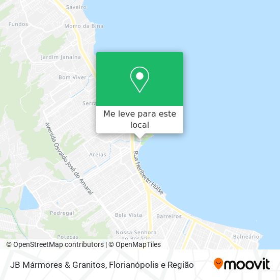 JB Mármores & Granitos mapa
