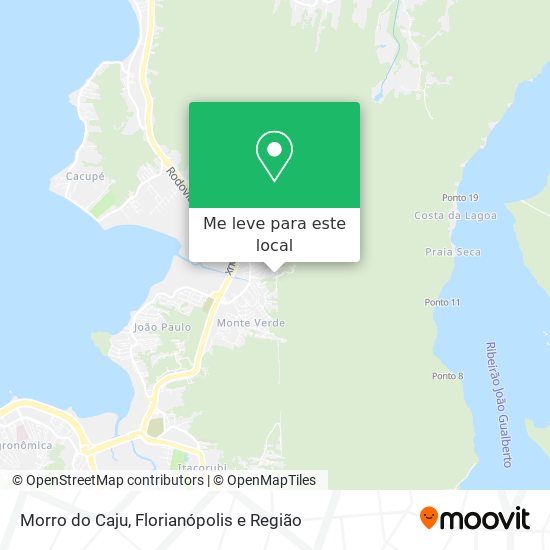 Morro do Caju mapa