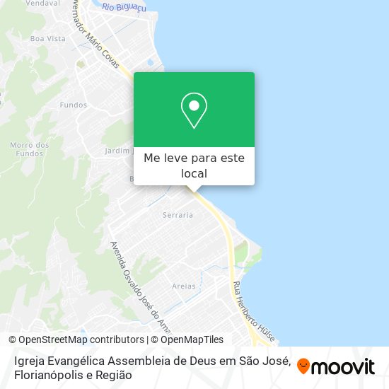 Igreja Evangélica Assembleia de Deus em São José mapa