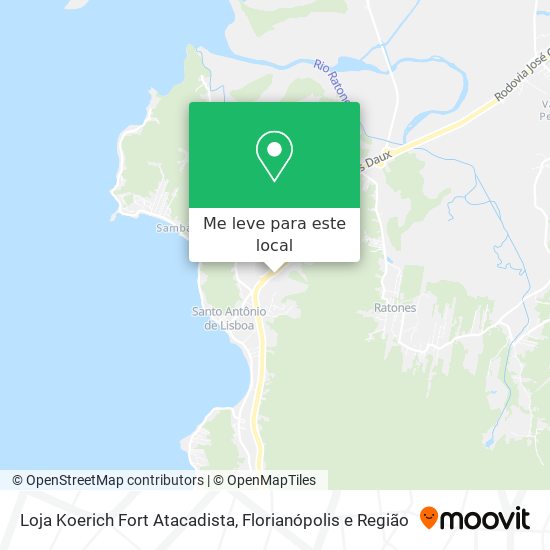 Loja Koerich Fort Atacadista mapa