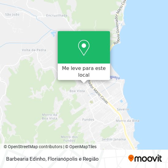 Barbearia Edinho mapa