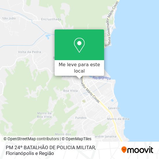 PM 24º BATALHÃO DE POLICIA MILITAR mapa