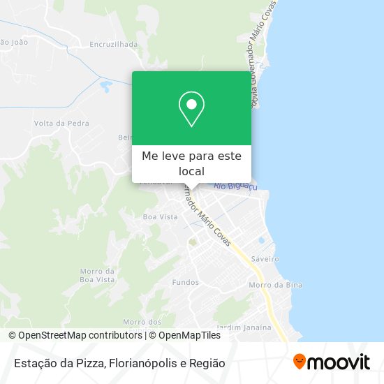 Estação da Pizza mapa
