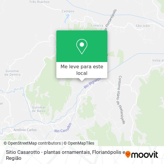 Sitio Casarotto - plantas ornamentais mapa