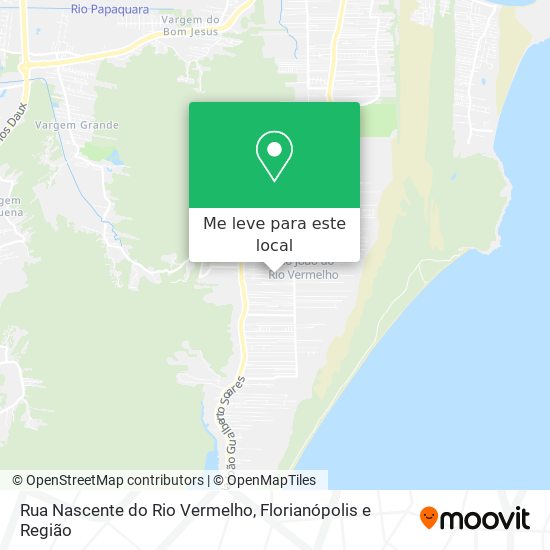 Rua Nascente do Rio Vermelho mapa