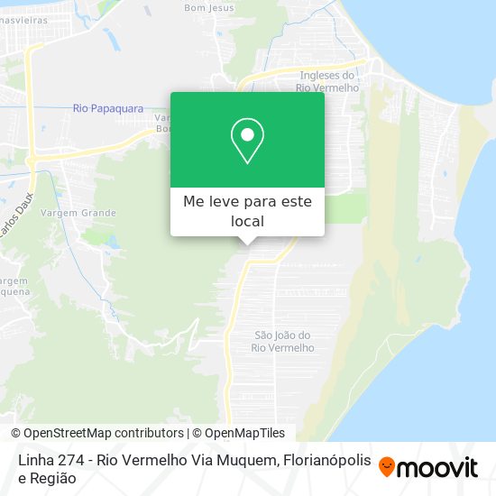 Linha 274 - Rio Vermelho Via Muquem mapa