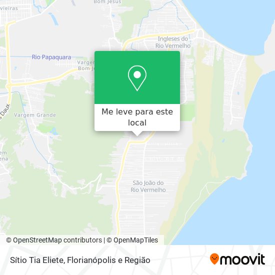 Sítio Tia Eliete mapa