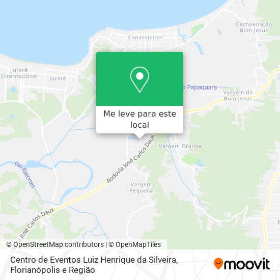 Centro de Eventos Luiz Henrique da Silveira mapa