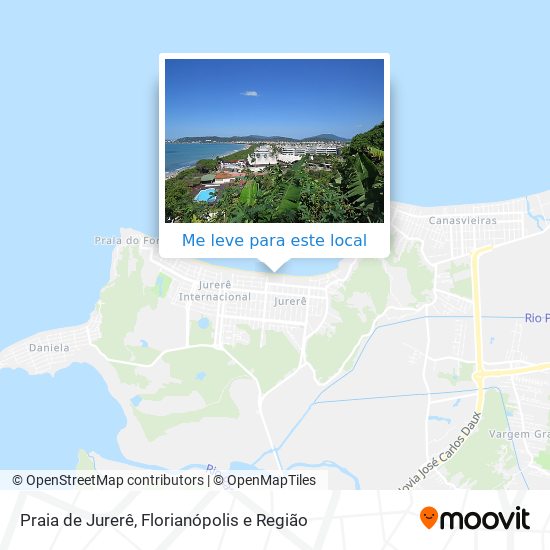 Praia de Jurerê mapa