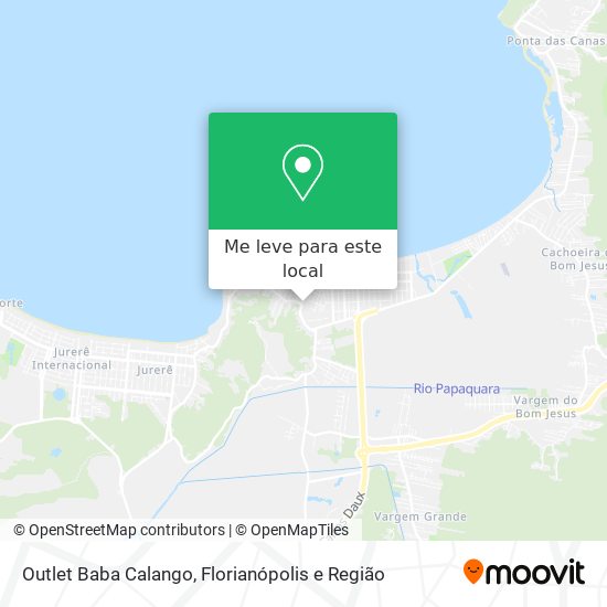 Outlet Baba Calango mapa