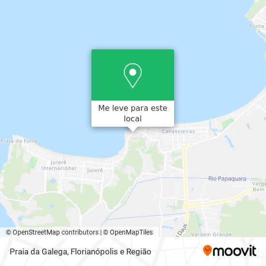 Praia da Galega mapa