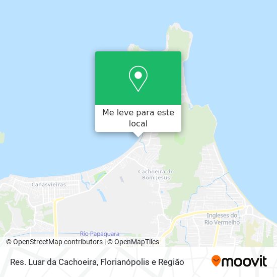Res. Luar da Cachoeira mapa