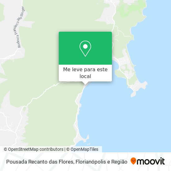 Pousada Recanto das Flores mapa