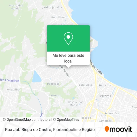 Rua Job Bispo de Castro mapa