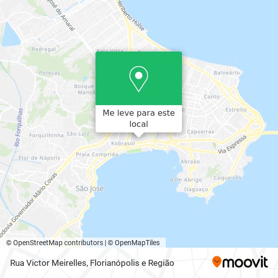 Rua Victor Meirelles mapa
