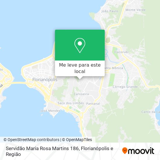 Servidão Maria Rosa Martins 186 mapa