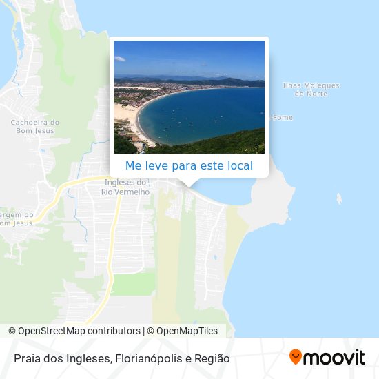 Praia dos Ingleses mapa