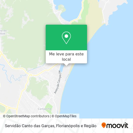 Servidão Canto das Garças mapa