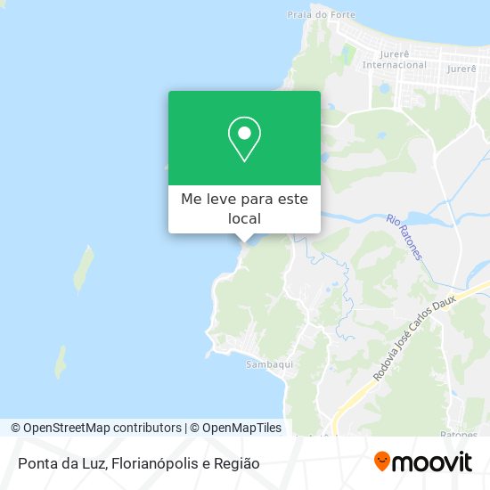 Ponta da Luz mapa