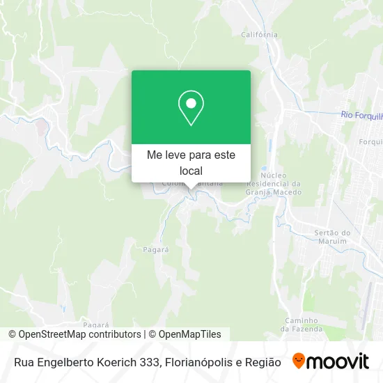 Rua Engelberto Koerich 333 mapa