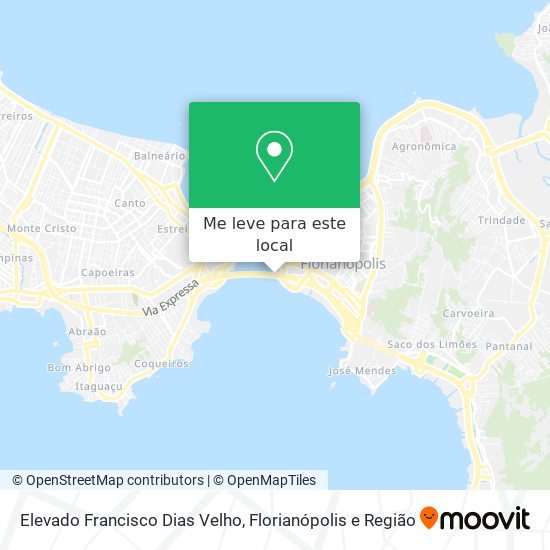 Elevado Francisco Dias Velho mapa