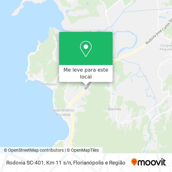 Rodovia SC-401, Km 11 s/n mapa