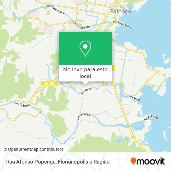 Rua Afonso Popenga mapa