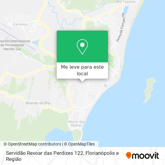 Servidão Revoar das Perdizes 122 mapa