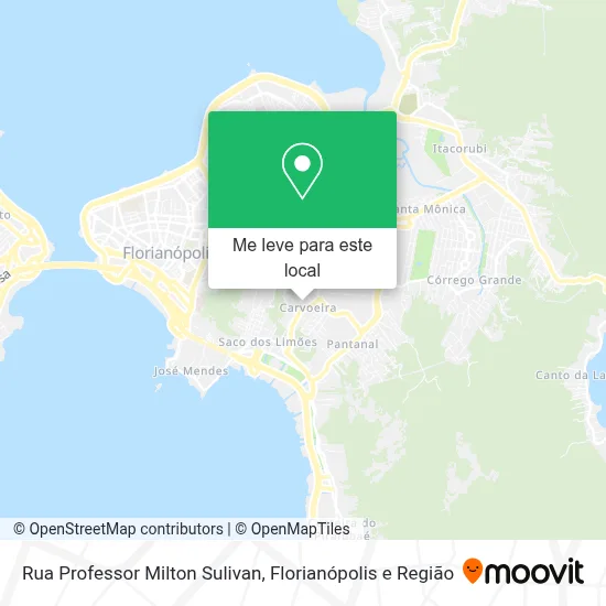 Rua Professor Milton Sulivan mapa