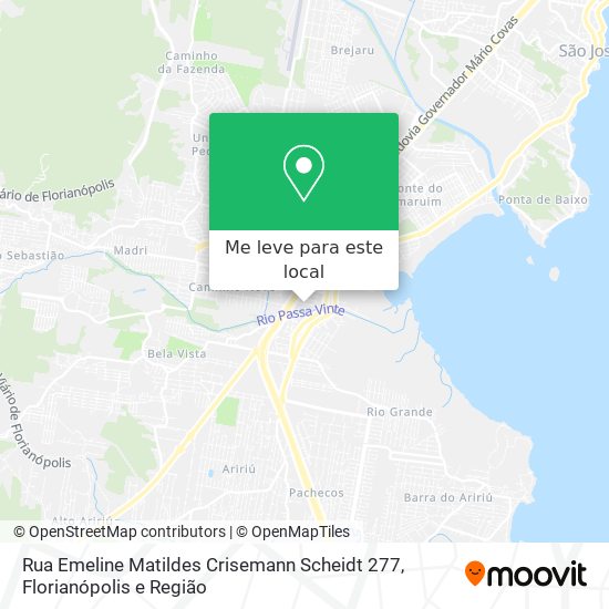 Rua Emeline Matildes Crisemann Scheidt 277 mapa