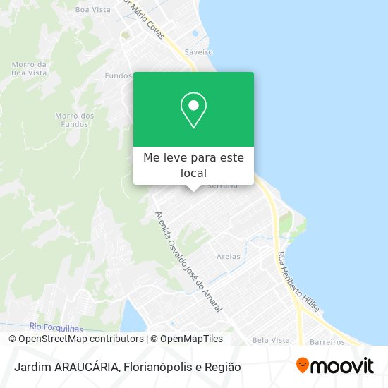 Jardim ARAUCÁRIA mapa