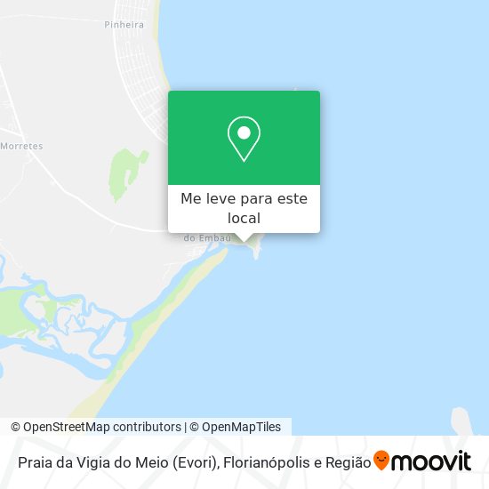 Praia da Vigia do Meio (Evori) mapa
