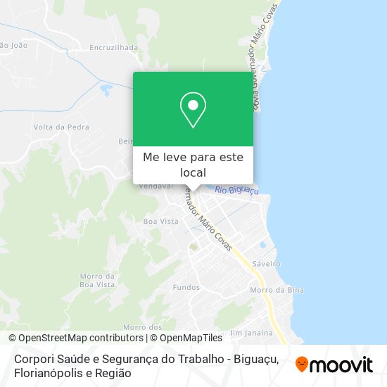 Corpori Saúde e Segurança do Trabalho - Biguaçu mapa