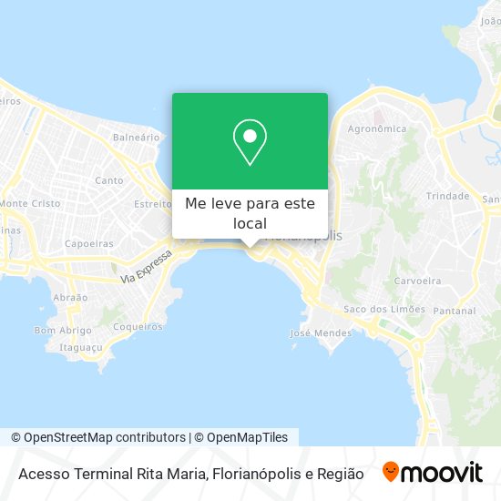 Acesso Terminal Rita Maria mapa