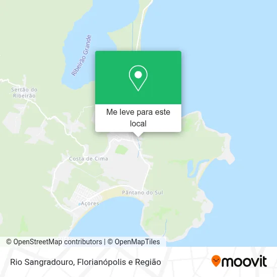 Rio Sangradouro mapa