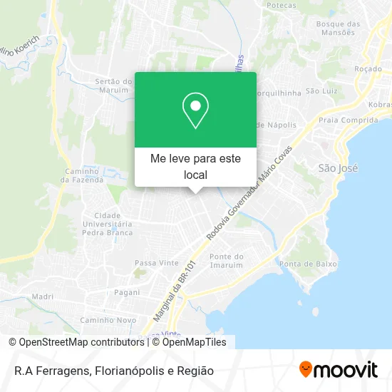 R.A Ferragens mapa