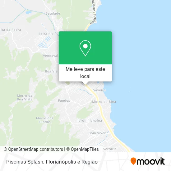 Piscinas Splash mapa