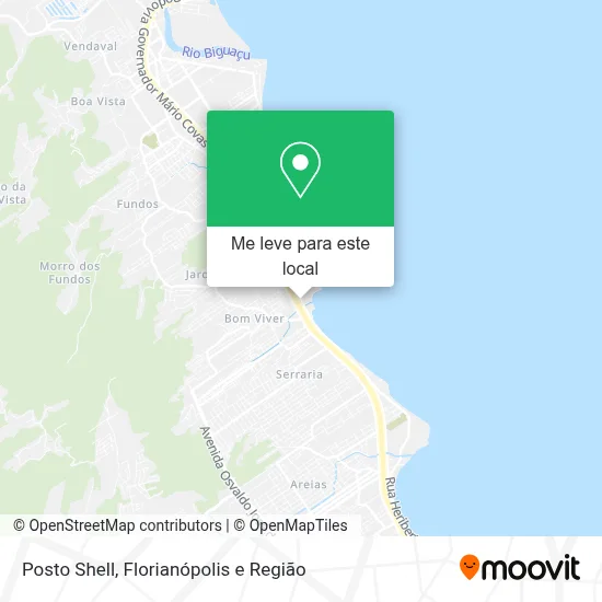 Posto Shell mapa