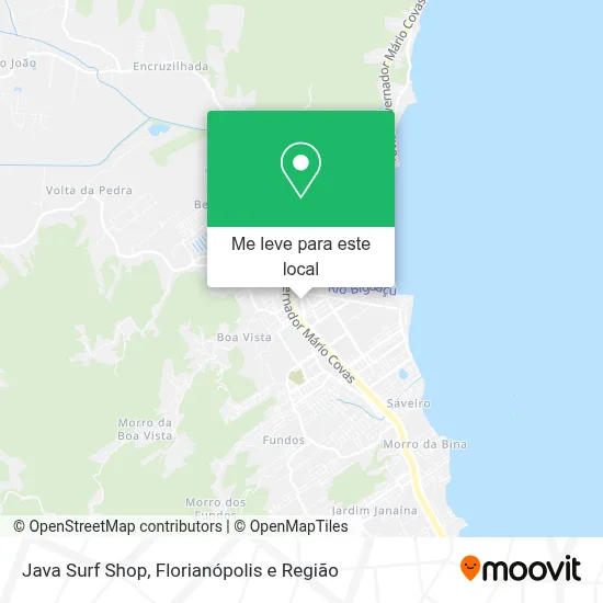 Java Surf Shop mapa