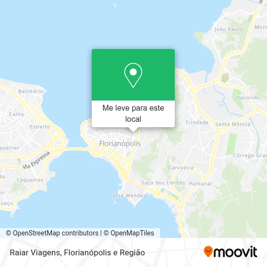 Raiar Viagens mapa