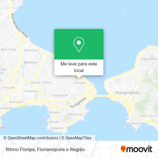 Ritmo Floripa mapa