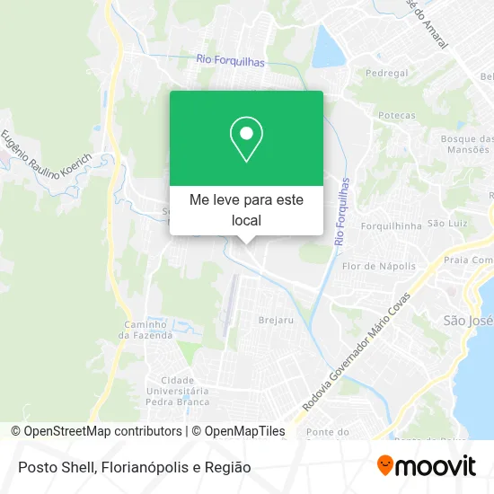 Posto Shell mapa