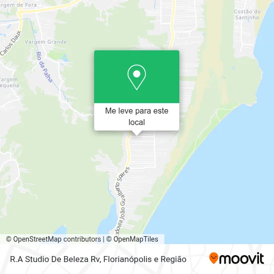 R.A Studio De Beleza Rv mapa