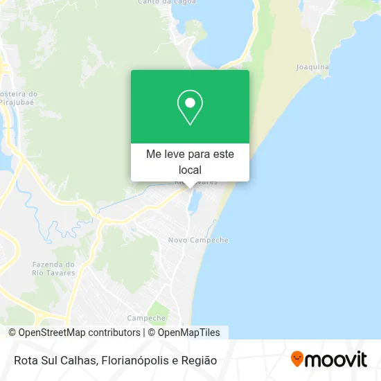 Rota Sul Calhas mapa