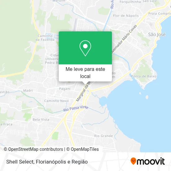 Shell Select mapa