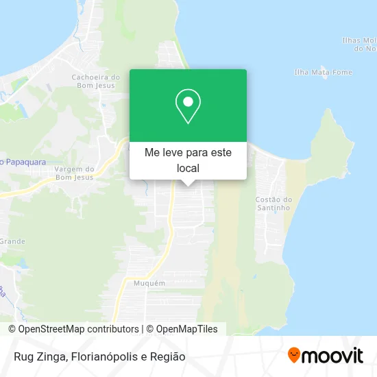 Rug Zinga mapa