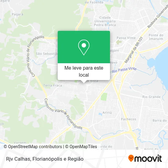 Rjv Calhas mapa